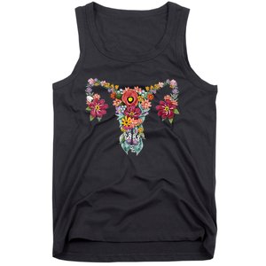 Floral Uterus Rights Feminist Tank Top