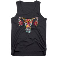 Floral Uterus Rights Feminist Tank Top