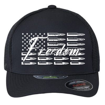 Freedom United States Gun Bullets Flexfit Unipanel Trucker Cap