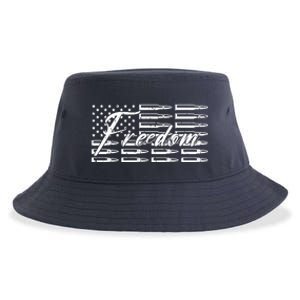 Freedom United States Gun Bullets Sustainable Bucket Hat