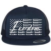 Freedom United States Gun Bullets Flat Bill Trucker Hat