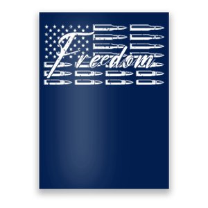 Freedom United States Gun Bullets Poster