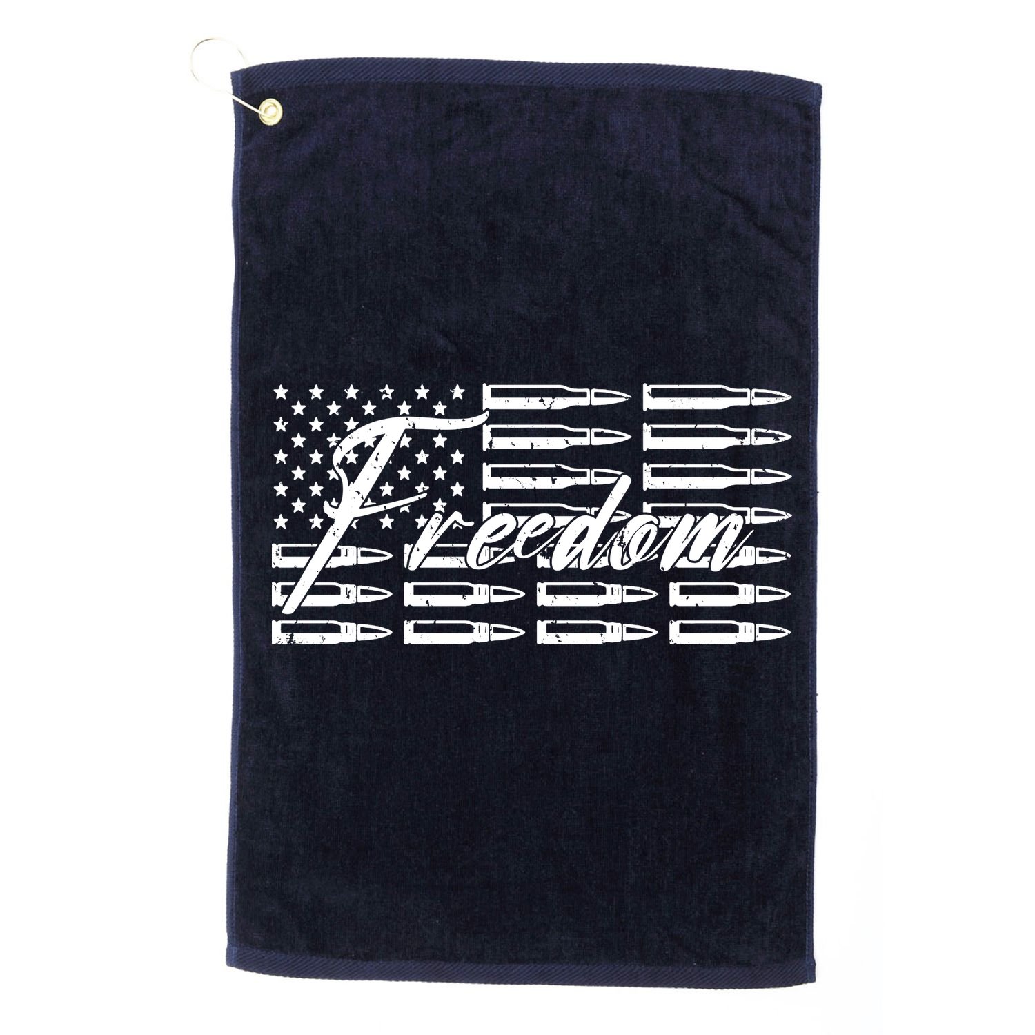 Freedom United States Gun Bullets Golf Towel