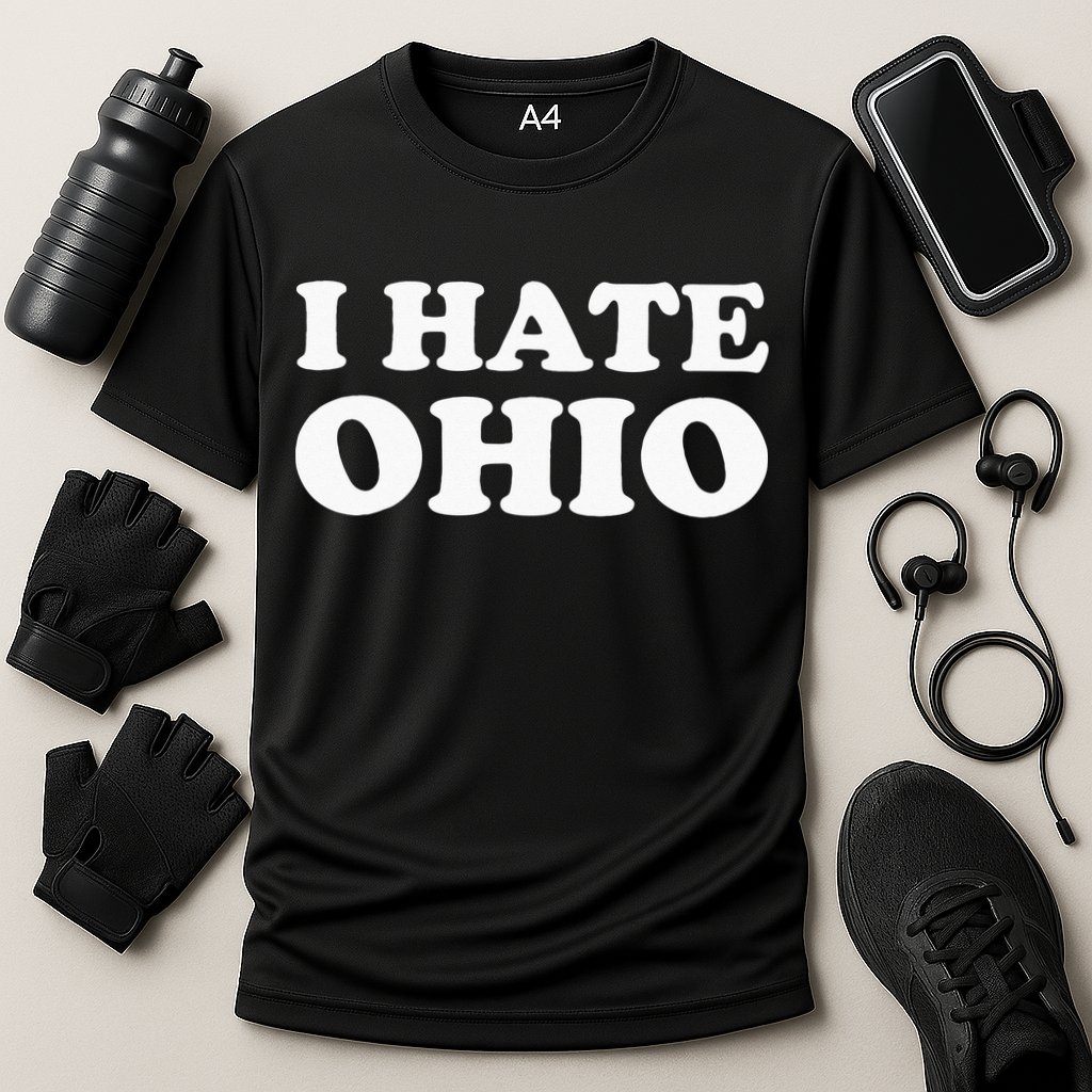 Funny US State Souvenir I Hate Ohio Performance Shirt