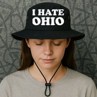 Funny US State Souvenir I Hate Ohio Bucket Hat