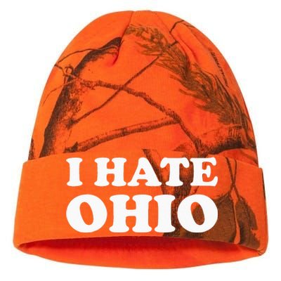 Funny US State Souvenir I Hate Ohio Kati Licensed 12" Camo Beanie