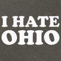 Funny US State Souvenir I Hate Ohio Cotton Canvas Backpack