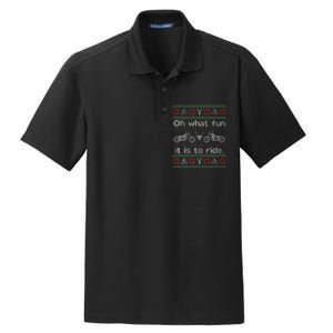 Funny Ugly Sweater Christmas Motorcycle Hog Biker Gift Dry Zone Grid Polo