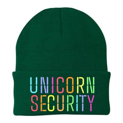 Funny Unicorn Security Halloween Mom Daughter Knit Cap Winter Beanie