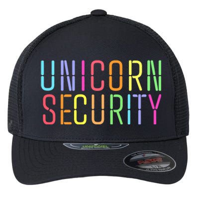 Funny Unicorn Security Halloween Mom Daughter Flexfit Unipanel Trucker Cap