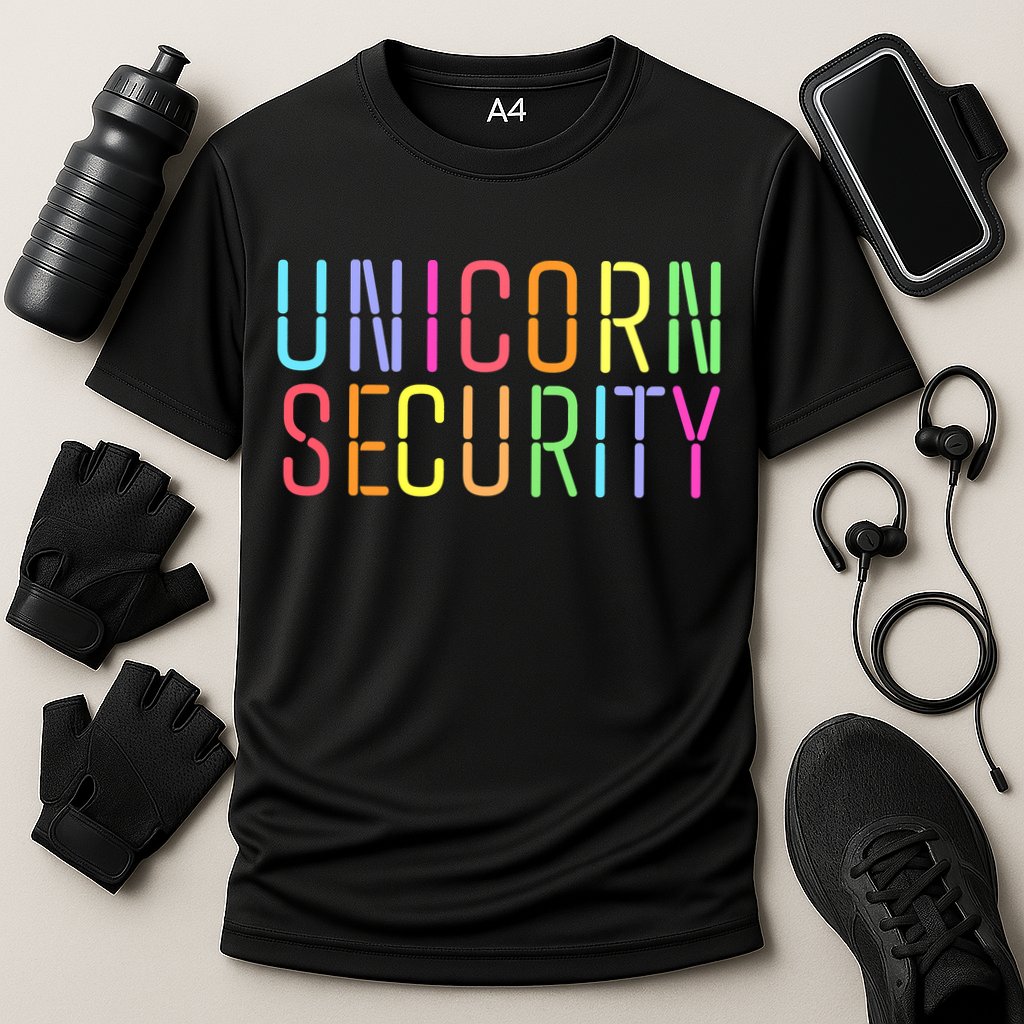 Funny Unicorn Security Halloween Mom Daughter Cooling Performance Crew T-Shirt