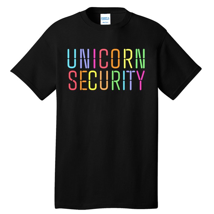 Funny Unicorn Security Halloween Mom Daughter Tall T-Shirt