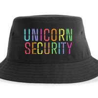 Funny Unicorn Security Halloween Mom Daughter Sustainable Bucket Hat