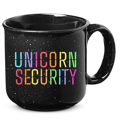 Funny Unicorn Security Halloween Mom Daughter 15oz Campfire Ceramic Mug