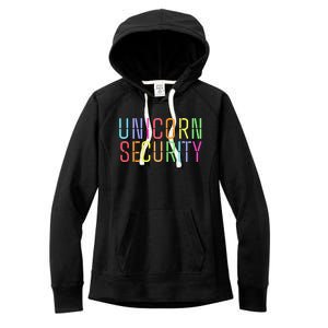 Funny Unicorn Security Halloween Mom Daughter Women's Fleece Hoodie