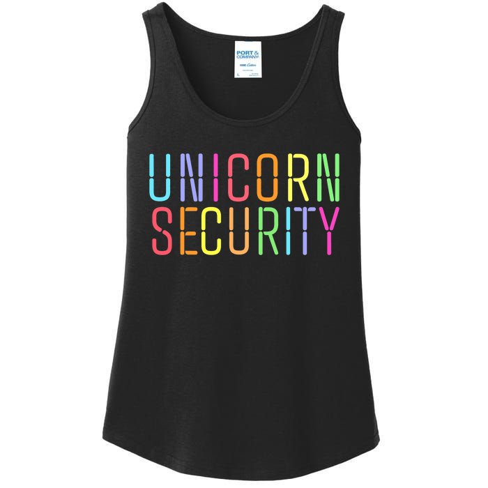 Funny Unicorn Security Halloween Mom Daughter Ladies Essential Tank