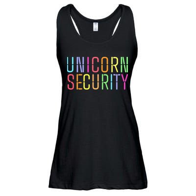 Funny Unicorn Security Halloween Mom Daughter Ladies Essential Flowy Tank