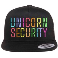 Funny Unicorn Security Halloween Mom Daughter Flat Bill Trucker Hat