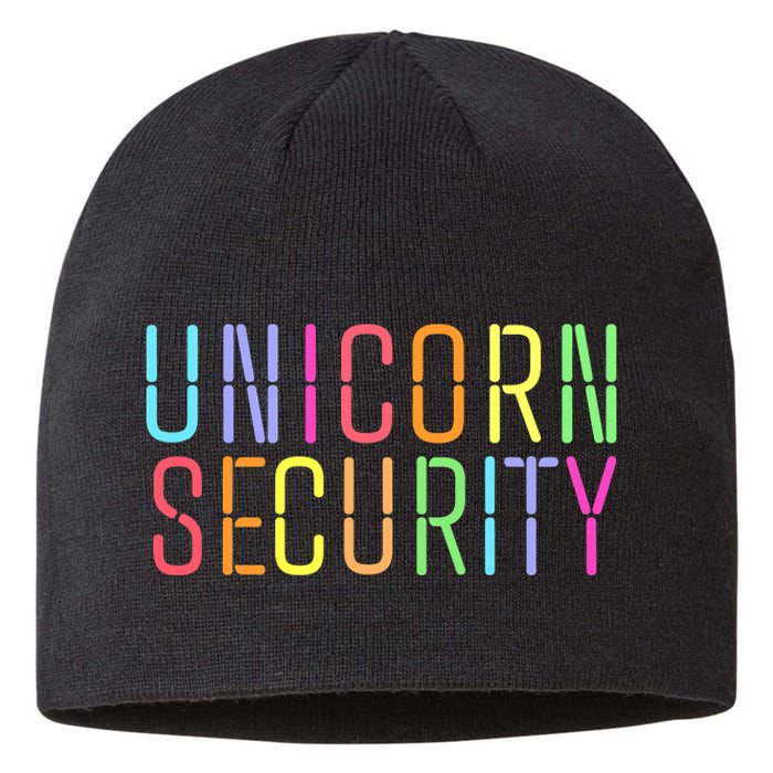 Funny Unicorn Security Halloween Mom Daughter Sustainable Beanie