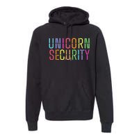 Funny Unicorn Security Halloween Mom Daughter Premium Hoodie