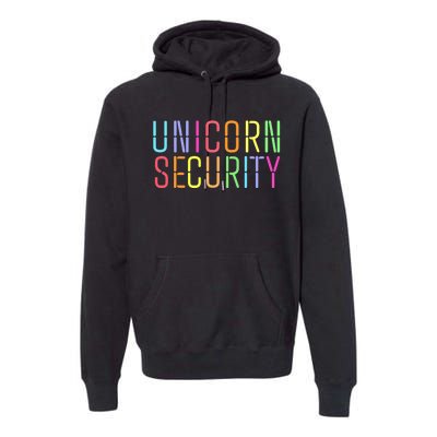 Funny Unicorn Security Halloween Mom Daughter Premium Hoodie