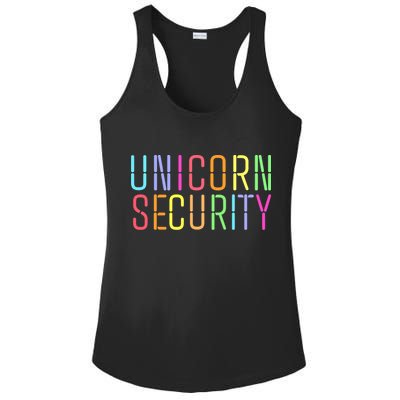 Funny Unicorn Security Halloween Mom Daughter Ladies PosiCharge Competitor Racerback Tank