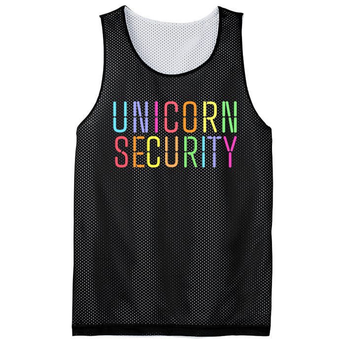 Funny Unicorn Security Halloween Mom Daughter Mesh Reversible Basketball Jersey Tank