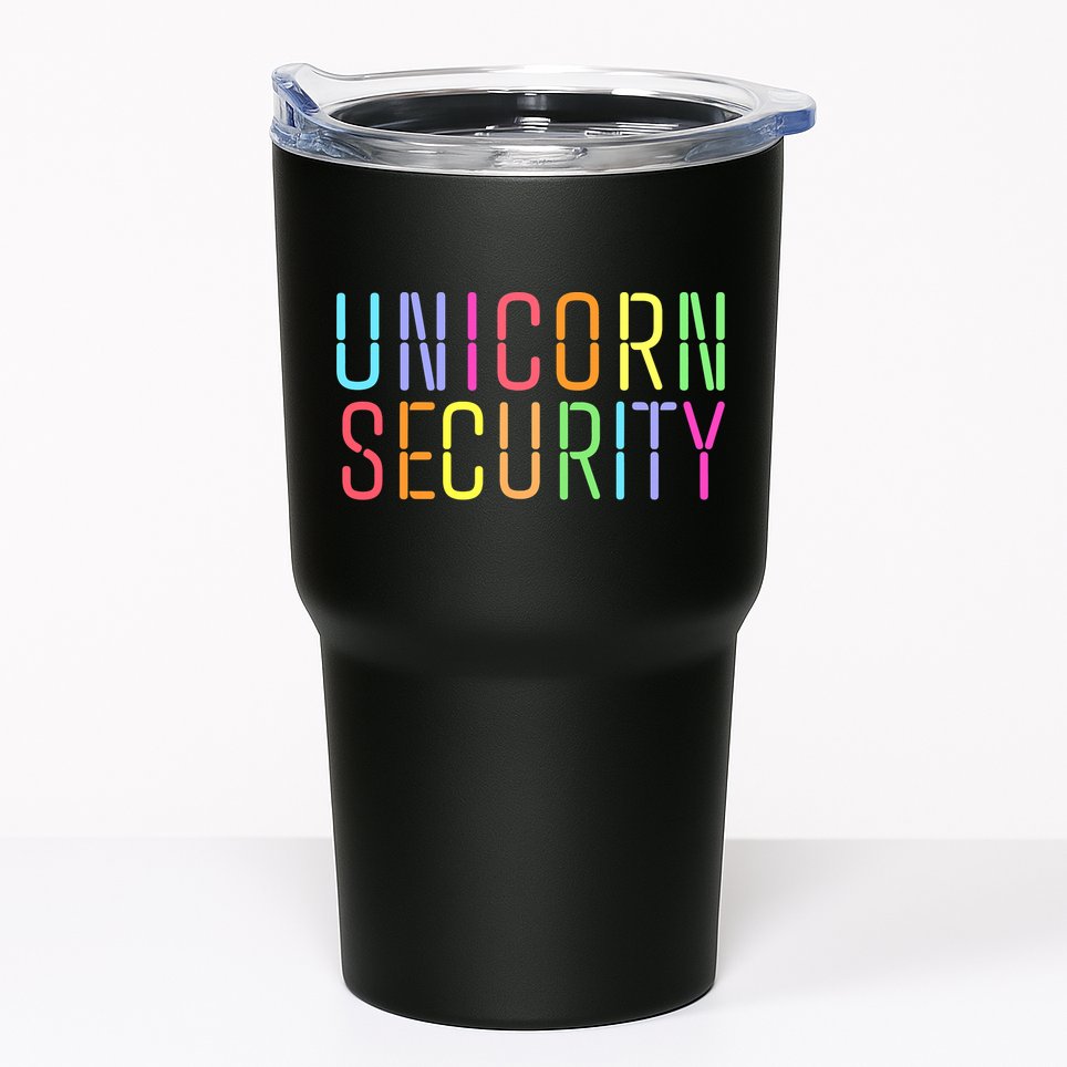 Funny Unicorn Security Halloween Mom Daughter Tumbler