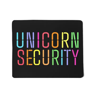 Funny Unicorn Security Halloween Mom Daughter Mousepad