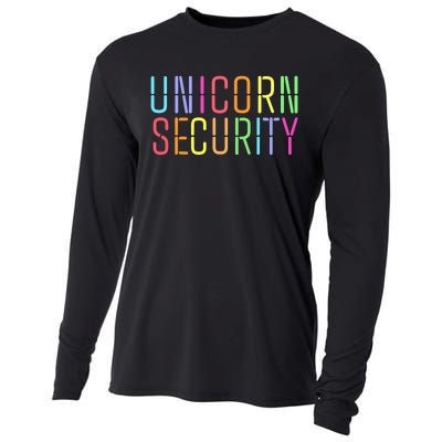 Funny Unicorn Security Halloween Mom Daughter Cooling Performance Long Sleeve Crew