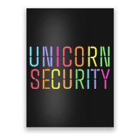 Funny Unicorn Security Halloween Mom Daughter Poster