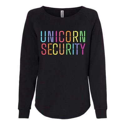 Funny Unicorn Security Halloween Mom Daughter Womens California Wash Sweatshirt