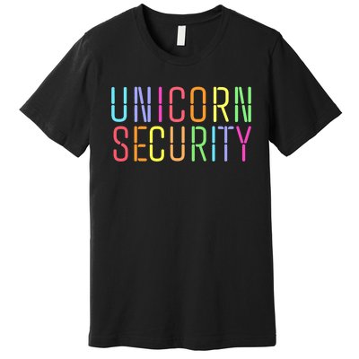 Funny Unicorn Security Halloween Mom Daughter Premium T-Shirt