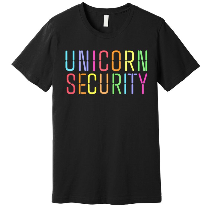 Funny Unicorn Security Halloween Mom Daughter Premium T-Shirt