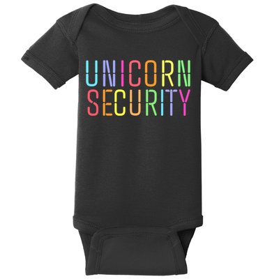 Funny Unicorn Security Halloween Mom Daughter Baby Bodysuit