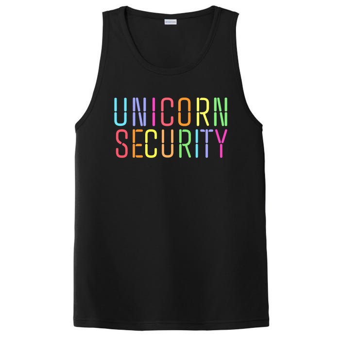 Funny Unicorn Security Halloween Mom Daughter PosiCharge Competitor Tank