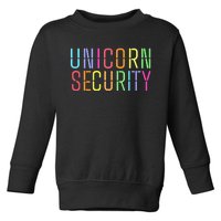 Funny Unicorn Security Halloween Mom Daughter Toddler Sweatshirt