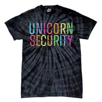 Funny Unicorn Security Halloween Mom Daughter Tie-Dye T-Shirt