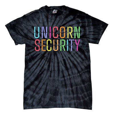 Funny Unicorn Security Halloween Mom Daughter Tie-Dye T-Shirt