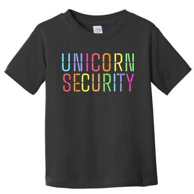 Funny Unicorn Security Halloween Mom Daughter Toddler T-Shirt