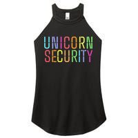 Funny Unicorn Security Halloween Mom Daughter Women's Perfect Tri Rocker Tank