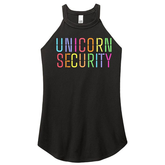 Funny Unicorn Security Halloween Mom Daughter Women's Perfect Tri Rocker Tank