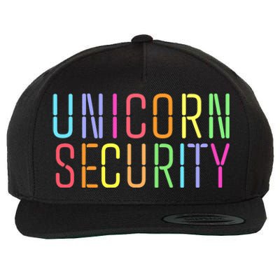 Funny Unicorn Security Halloween Mom Daughter Wool Snapback Cap