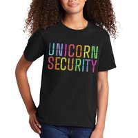 Funny Unicorn Security Halloween Mom Daughter Kids T-Shirt