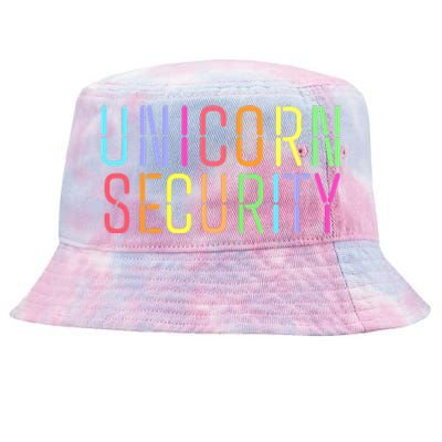 Funny Unicorn Security Halloween Mom Daughter Tie-Dyed Bucket Hat