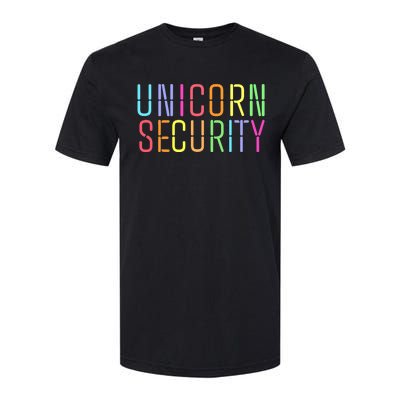 Funny Unicorn Security Halloween Mom Daughter Softstyle CVC T-Shirt