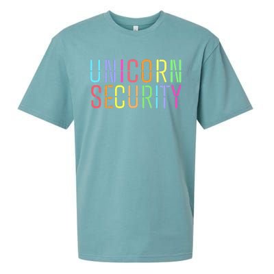 Funny Unicorn Security Halloween Mom Daughter Sueded Cloud Jersey T-Shirt