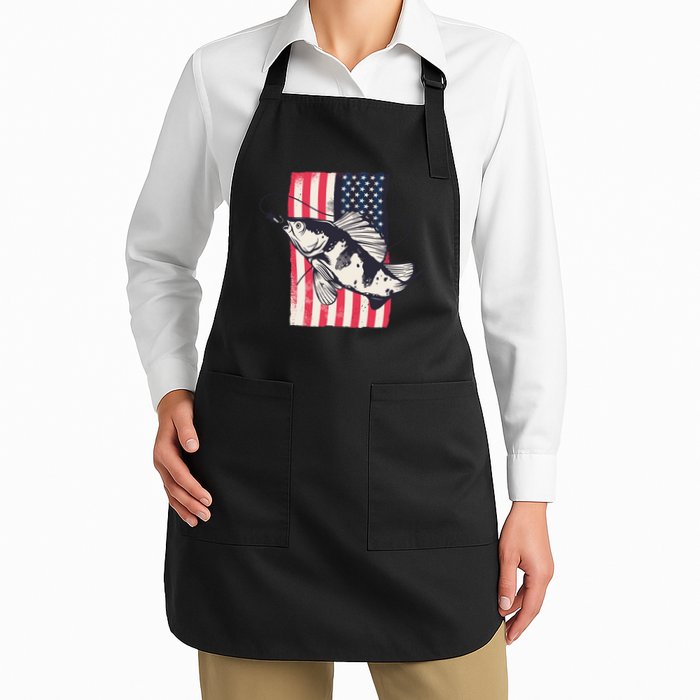 Fishing United States Flag Fisher Vintage Apron