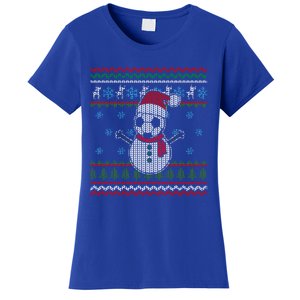 Funny Usa Soccer Ugly Christmas Sweater Football Snow Gift Women's T-Shirt