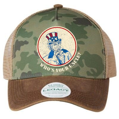 Funny Uncle Sam Whos Your Uncle Legacy Tie Dye Trucker Hat